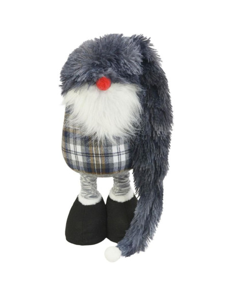 Skrzat gnom dekoracyjny na teleskopach 38-88cm szary