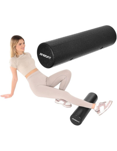 Wałek roller fitness joga epp czarny 15x60cm enero fit