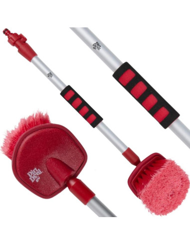 Szczotka do mycia samochodu z zaworem do węża ogrodowego 61m dirt devil