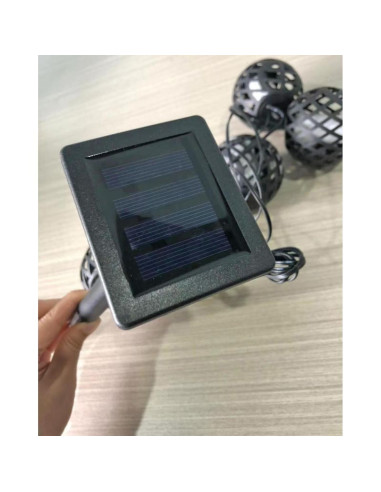 Lampa solarna kule ogniowe 7cm 5szt