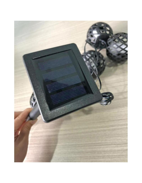 Lampa solarna kule ogniowe 7cm 5szt