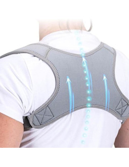 Koordynator wad postawy pleców ramion szary 2