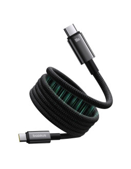 Kabel baseus tungsten magnetyczny usb c-usb c 100w 1m (czarny)