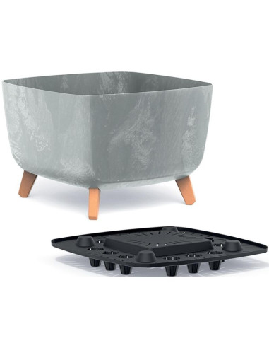 Doniczka gracia square beton effect 29x29cm