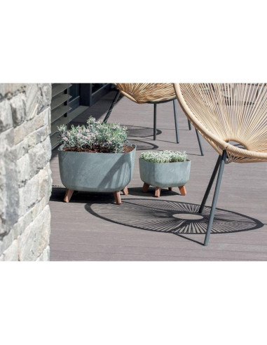 Doniczka gracia square beton effect 29x29cm