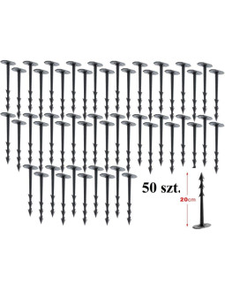 Szpilki groty kołki do agrowłókniny harpoon peg wys. 20cm 50szt