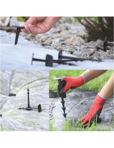 Szpilki groty kołki do agrowłókniny harpoon peg wys. 20cm 50szt