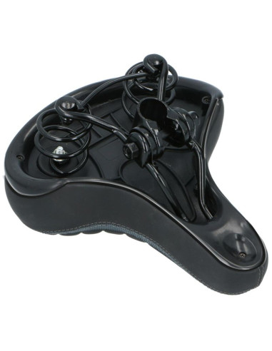 Siodło rowerowe turystyczne miejskie na sprężynach 20x25cm dunlop