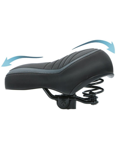 Siodło rowerowe turystyczne miejskie na sprężynach 20x25cm dunlop