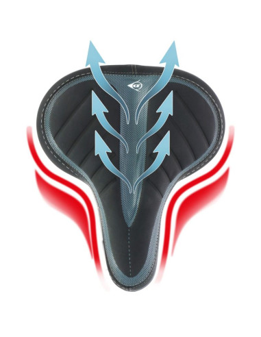 Siodło rowerowe turystyczne miejskie na sprężynach 20x25cm dunlop