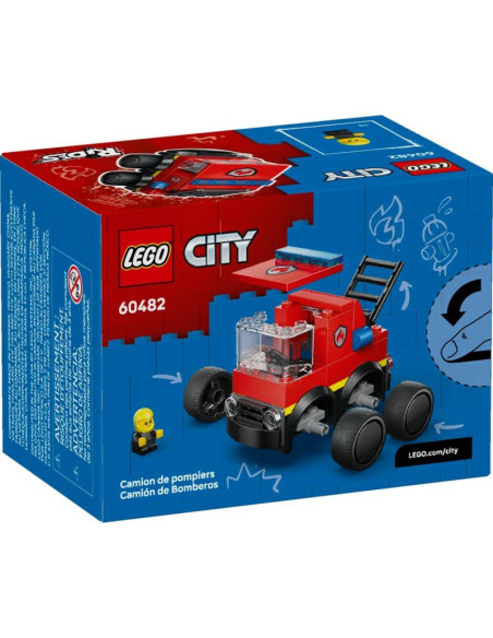 Lego city 60482 wyścigówki: ciężarówka strażacka