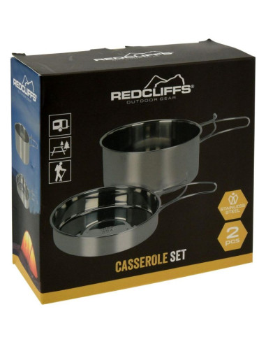Menażka miski turystyczne 2szt. stal nierdzewna redcliffs