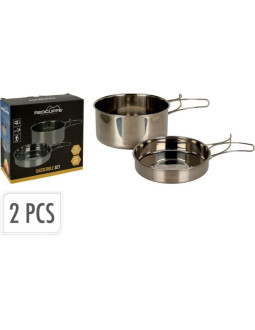 Menażka miski turystyczne 2szt. stal nierdzewna redcliffs 2