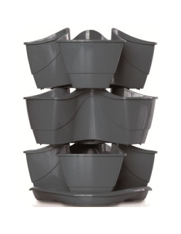 Ogród werykalny doniczka kaskada do ziół - grafit