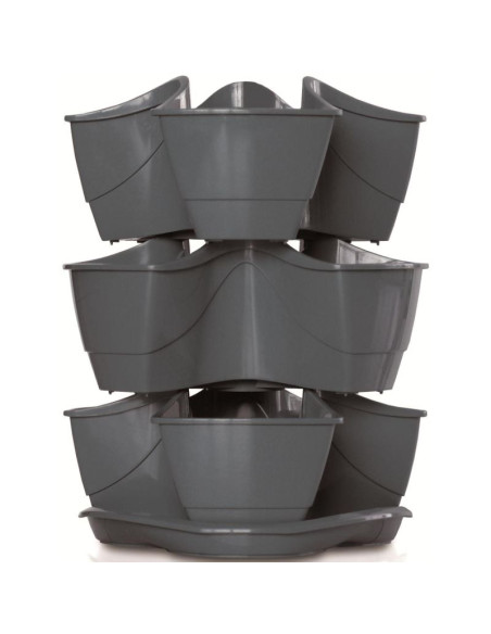 Ogród werykalny doniczka kaskada do ziół - grafit