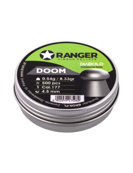 Śrut 4,5 mm ranger diabolo professional doom grzybek 500 szt. 0,54 g