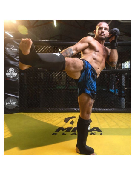 Elastyczne ochraniacze na piszczele m - shinrage black