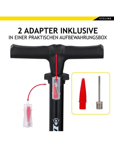 Pompka warsztatowo  rowerowa dunlop 174psi (12bar)