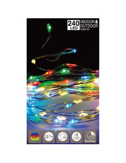 Lampki druciki girlanda 240 led multikolor