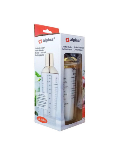 Shaker do koktajli szklany 450ml alpina