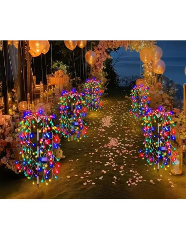 Lampa solarna drzewko fajerwerki  multicolor 72cm 120 led