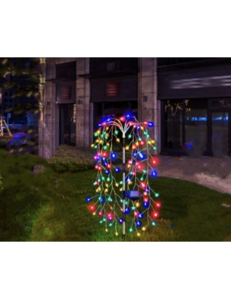 Lampa solarna drzewko fajerwerki  multicolor 72cm 120 led