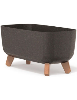 Doniczka gracia case eco wood 39x19,5cm kawa