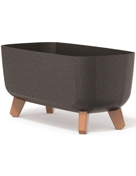 Doniczka gracia case eco wood 39x19,5cm kawa