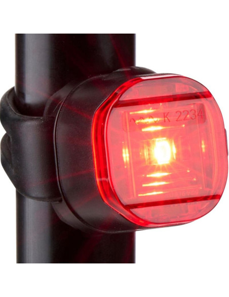 Lampka rowerowa na tył led usb-c certyfikat dunlop