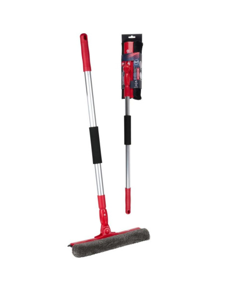 Ściągaczka do mycia szyb i luster z mikrofibrą i teleskopową rączką dirt devil