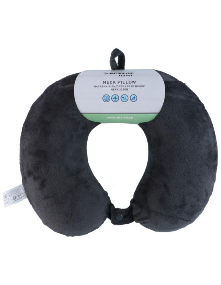 Poduszka podróżna zagłówek piankowa dunlop szary