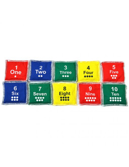Woreczki gimnastyczne liczby 1-10 no10 kpl 10szt  bbp-c45s10