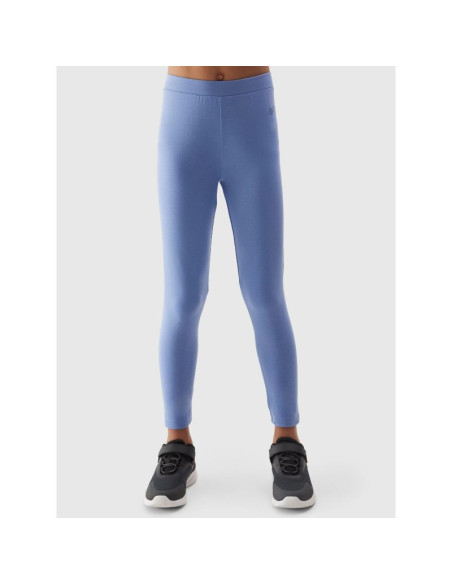 Legginsy bawełniane elastyczne dziewczęce 4f junior