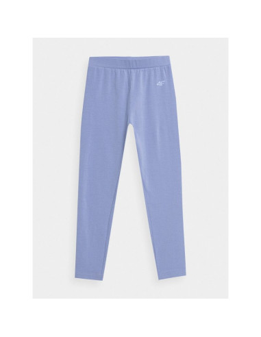 Legginsy bawełniane elastyczne dziewczęce 4f junior