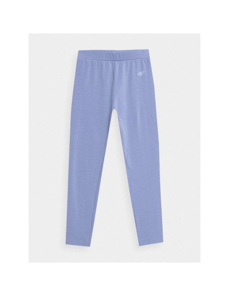 Legginsy bawełniane elastyczne dziewczęce 4f junior