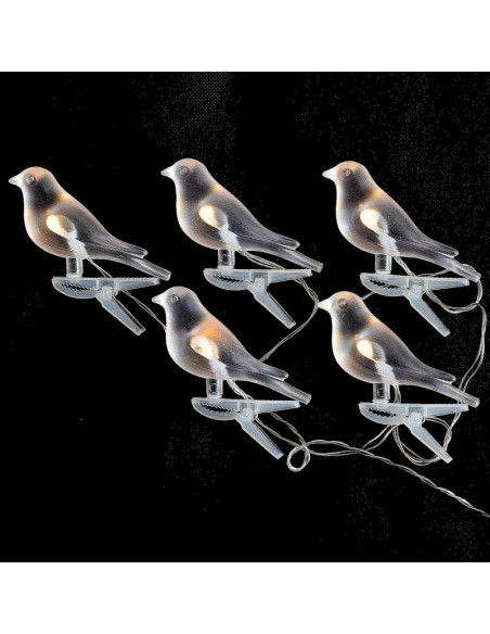 Lampa solarna girlanda ogrodowa party light ptaszki 5led