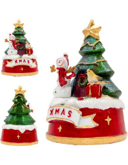 Dekoracja świąteczna grająca bałwan 2