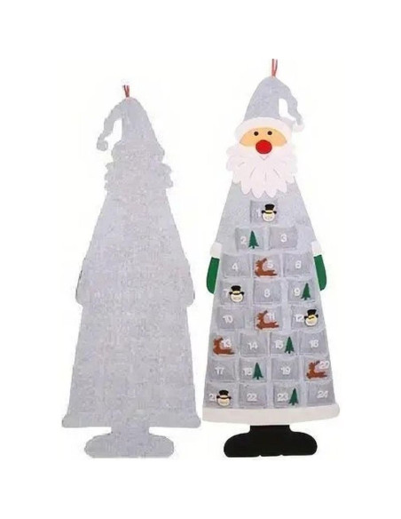 Kalendarz adwentowy mikołaj szary