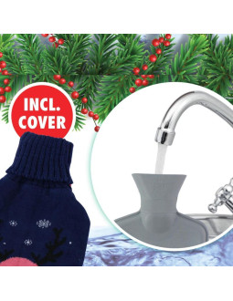 Termofor gumowy w pokrowcu alpina 1,7l granatowy 2