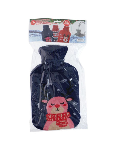 Termofor gumowy w pokrowcu alpina 1,7l granatowy