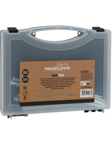 Śledzie do namiotu 23cm kpl. 20szt metal w walizce redcliffs