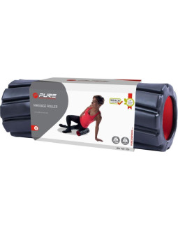 Wałek roller do ćwiczeń 36x14cm medium czarny pure 2 improve