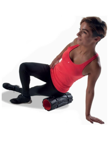 Wałek roller do ćwiczeń 36x14cm medium czarny pure 2 improve