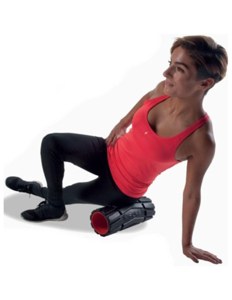 Wałek roller do ćwiczeń 36x14cm medium czarny pure 2 improve