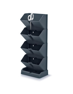 Kwietnik ogród wertykalny stojący antracyt