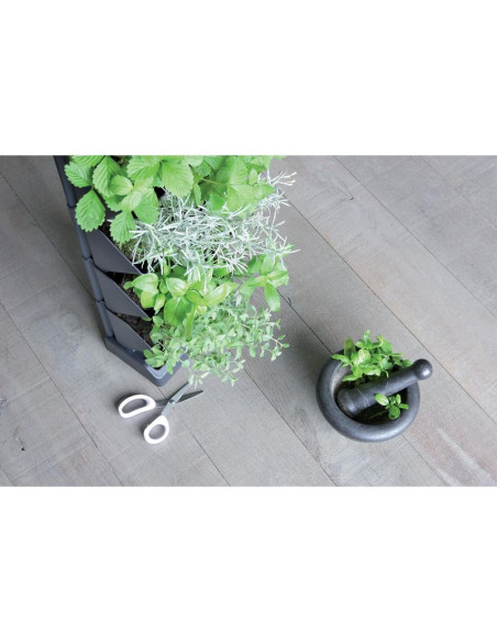 Kwietnik ogród wertykalny stojący antracyt