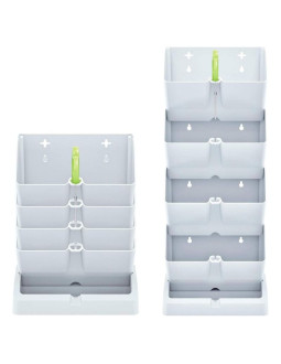 Kwietnik ogród wertykalny stojący biały