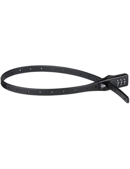 Zapięcie rowerowe pasek na szyfr czarny dunlop