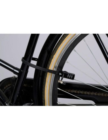 Zapięcie rowerowe pasek na szyfr czarny dunlop