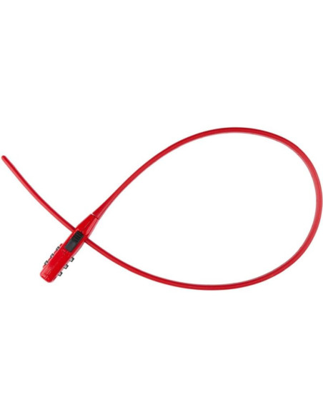 Zapięcie rowerowe pasek na szyfr czerwony dunlop